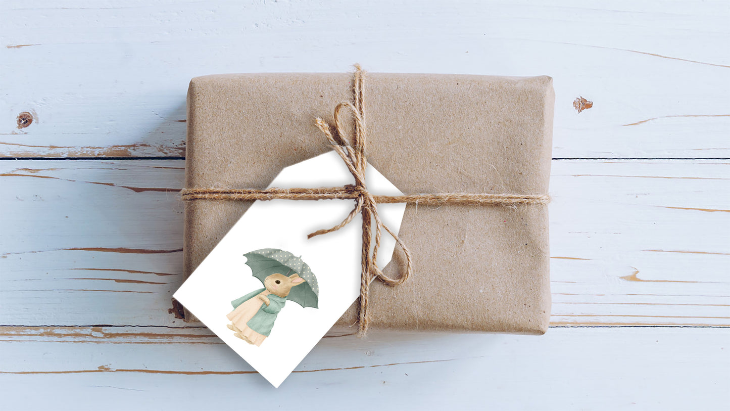 Adorable Peter Rabbit Gift Tags - Personalisble