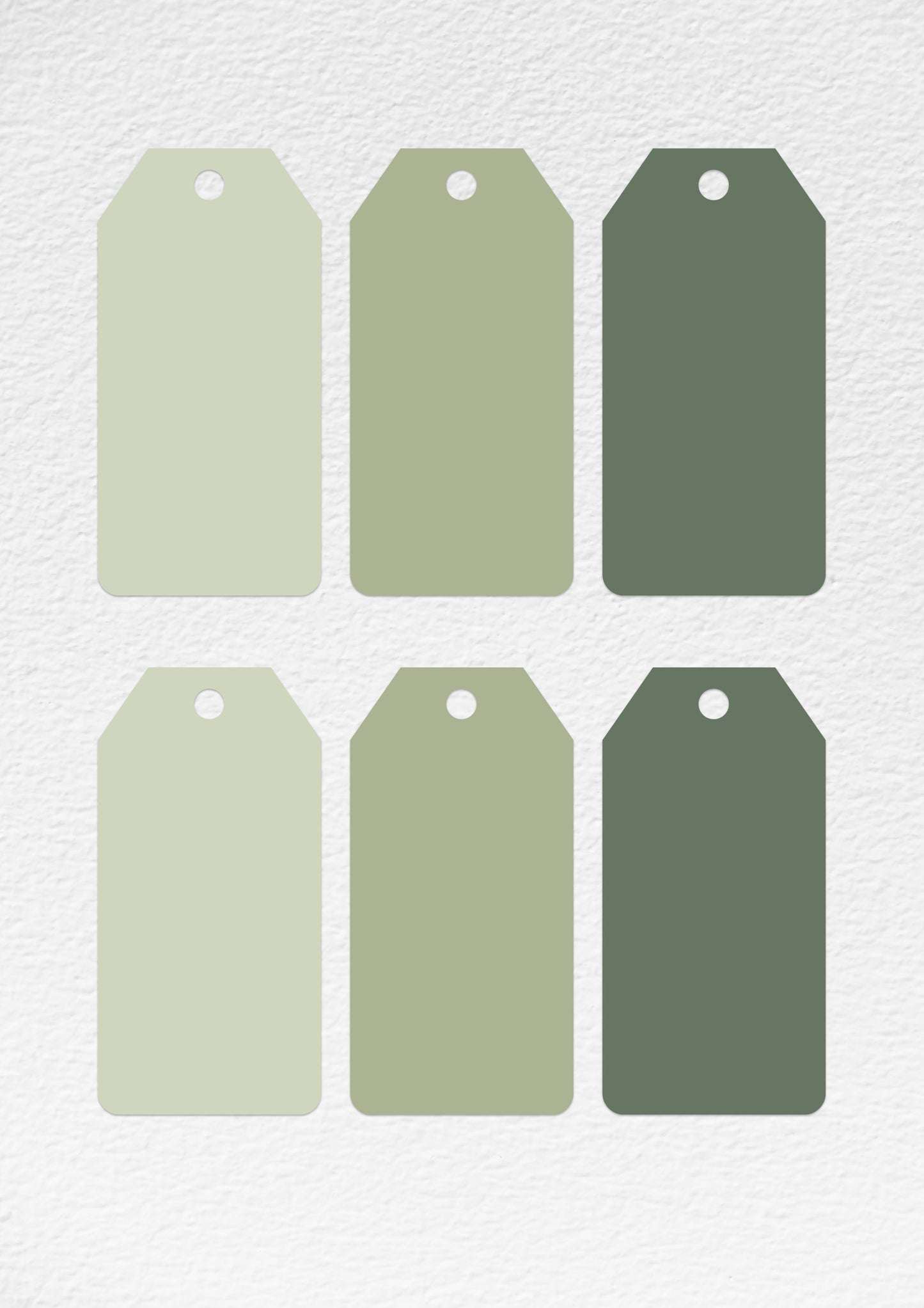 Boho Olive Green Gift Tags with Feather Labels - Personalisable