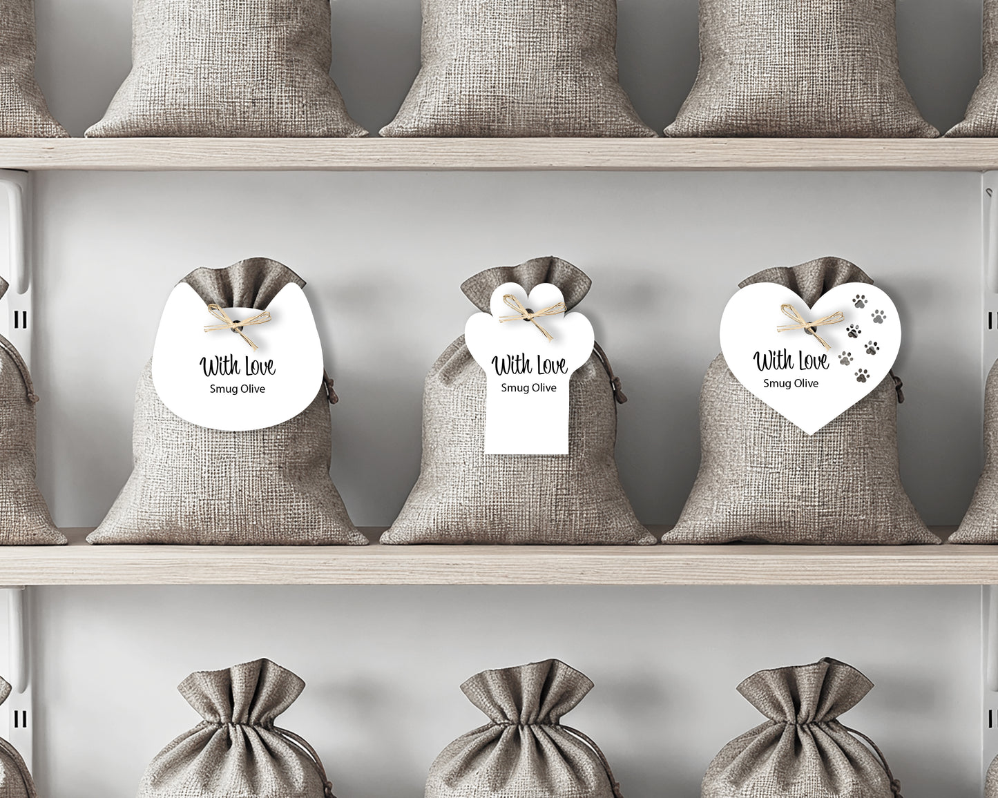 Cat themed labels/tags - Personalisable