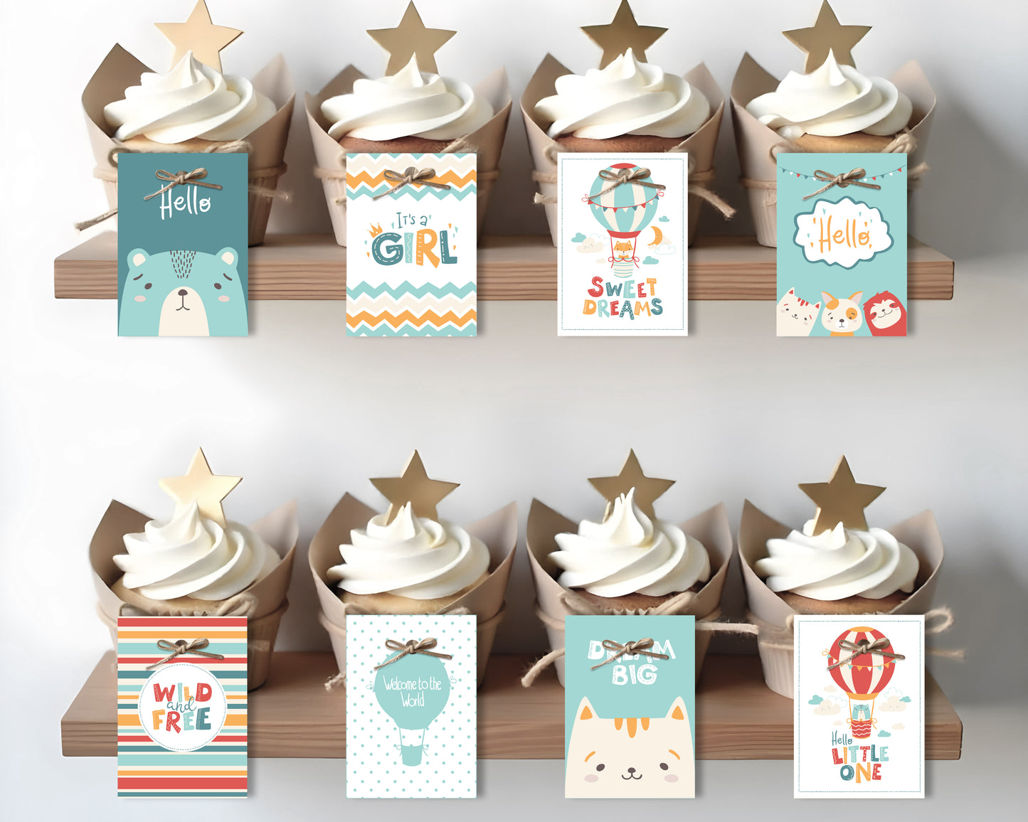 Boho Baby Shower / Gender Reveal Tags