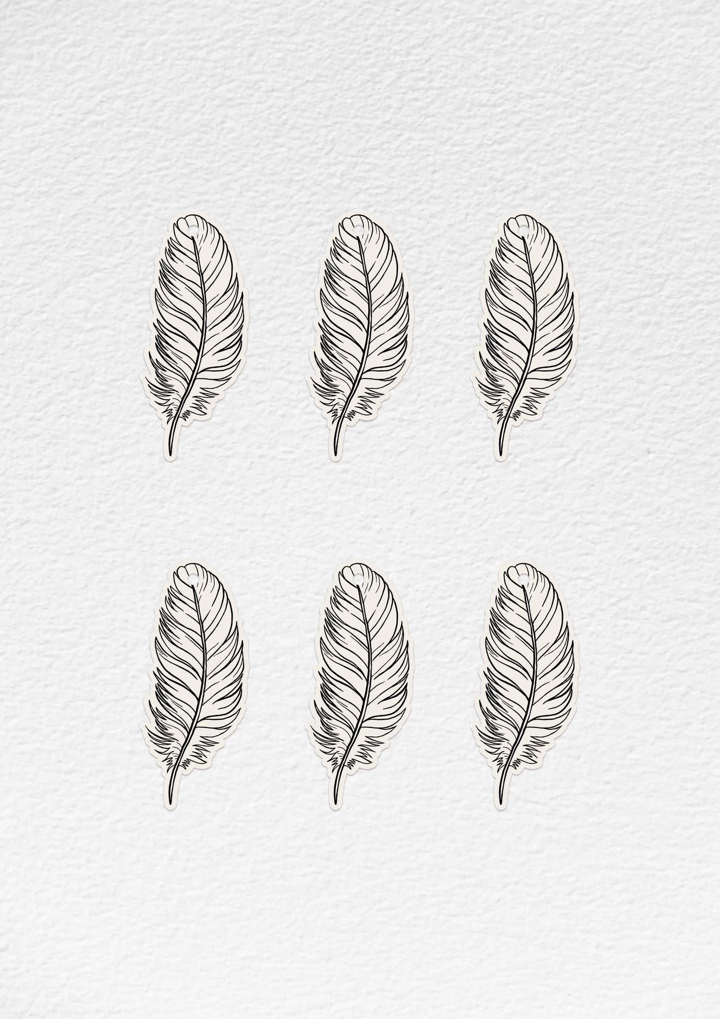 Boho Olive Green Gift Tags with Feather Labels - Personalisable