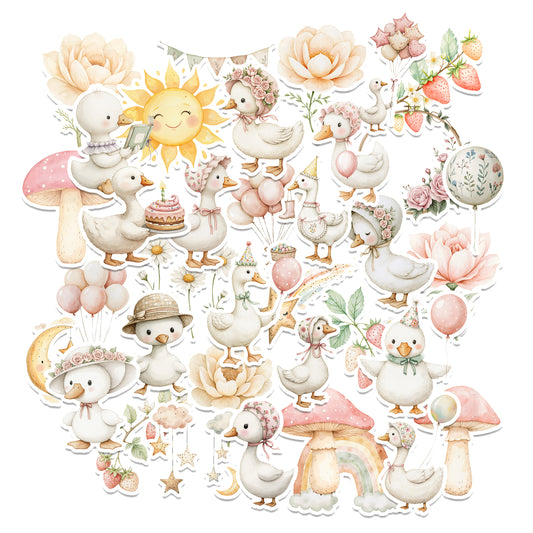 Adorable Baby Goose Stickers