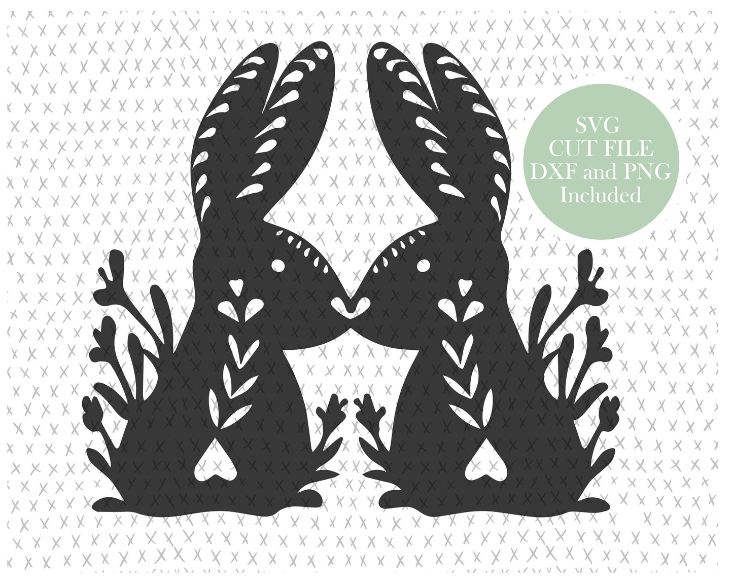 Bunny Folk Art graphic craft image