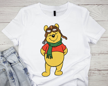 Pooh Bear Aviator graphic craft image