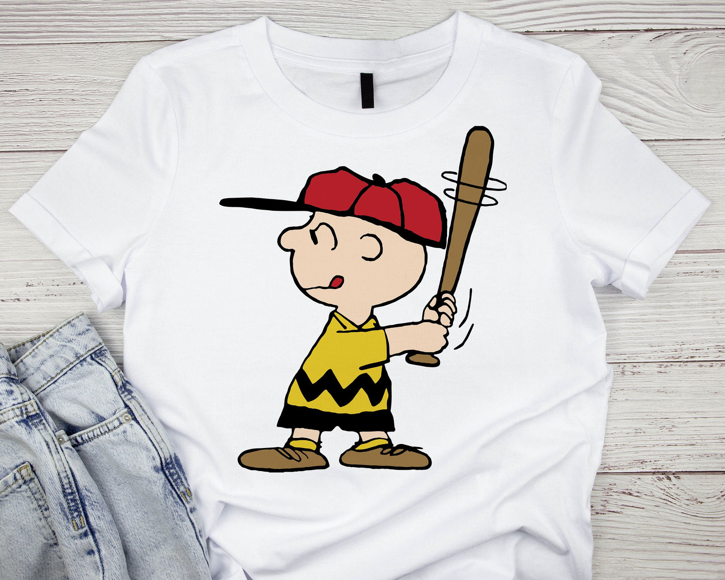 Cartoon Charlie Brown Baseball graphic craft image