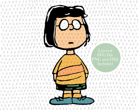 Marcie, Charlie Brown cartoon character graphic craft image