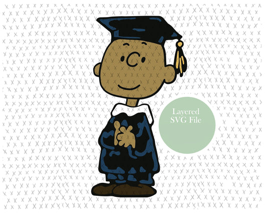 Franklin from Charlie Brown graphic craft image, graduation