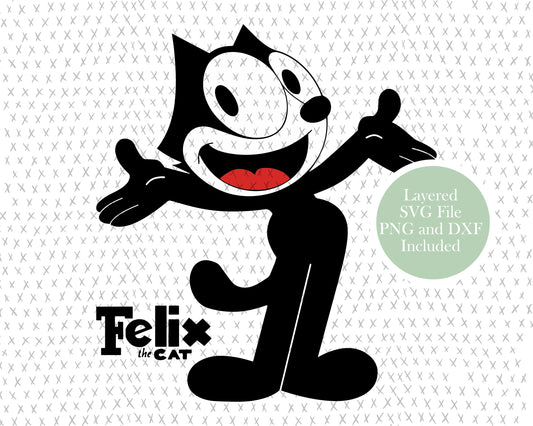 Felix the Cat graphic craft image, vintage cartoon