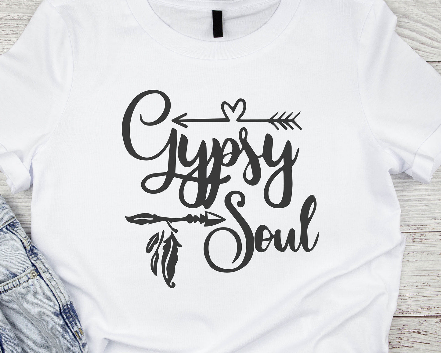 Gipsy Soul Boho Quote graphic craft image