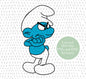 Grumpy Smurf graphic craft image