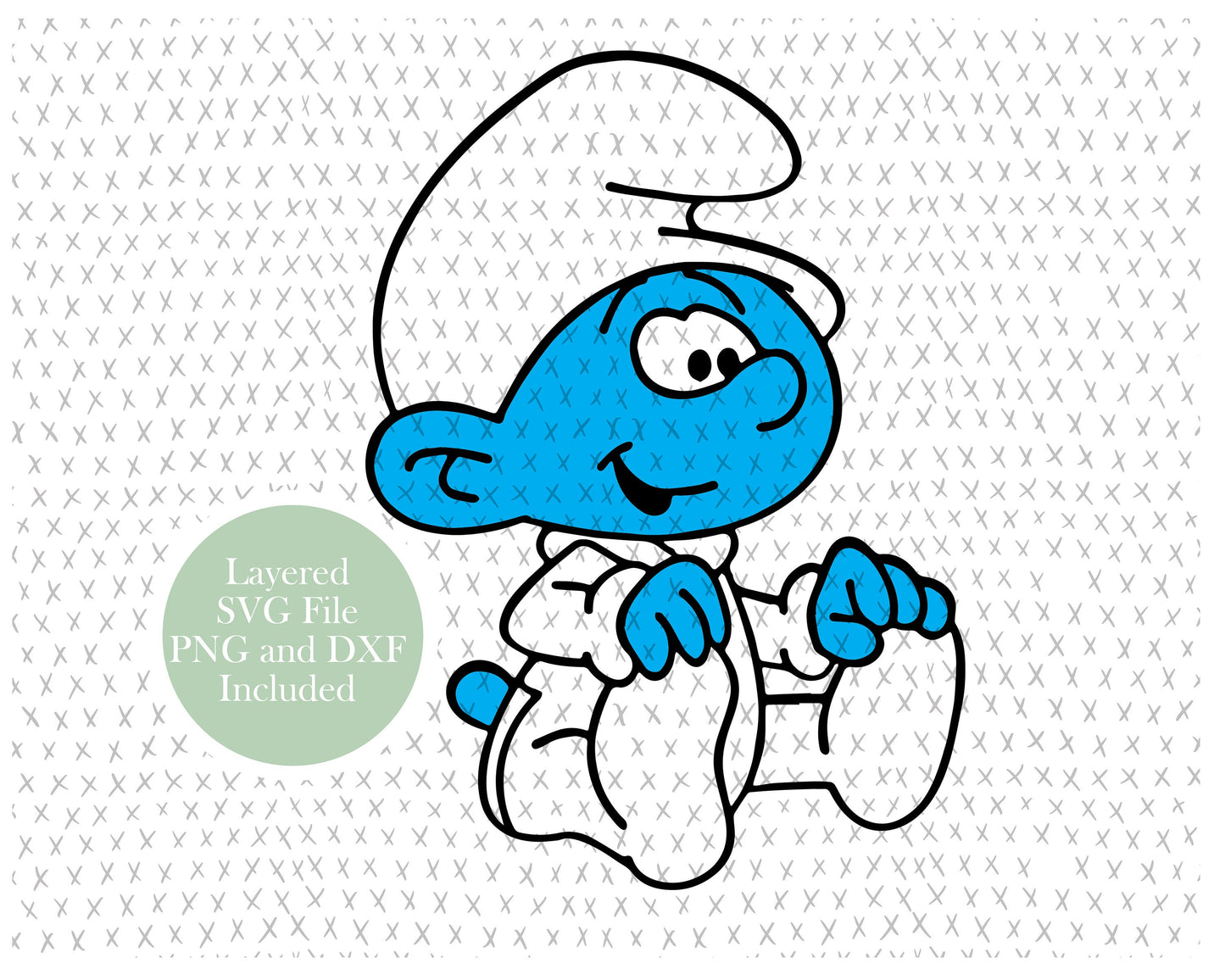 Baby Smurf graphic craft image