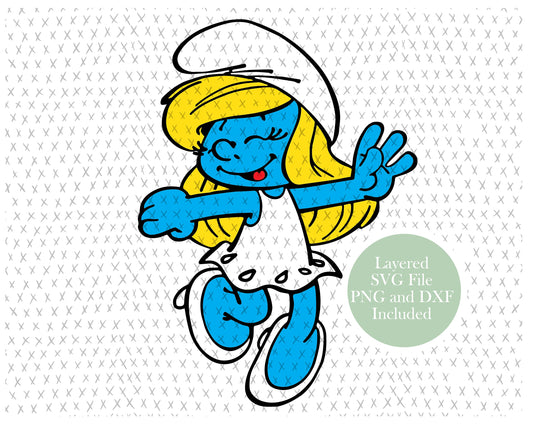 Smurfette Smurf graphic craft image