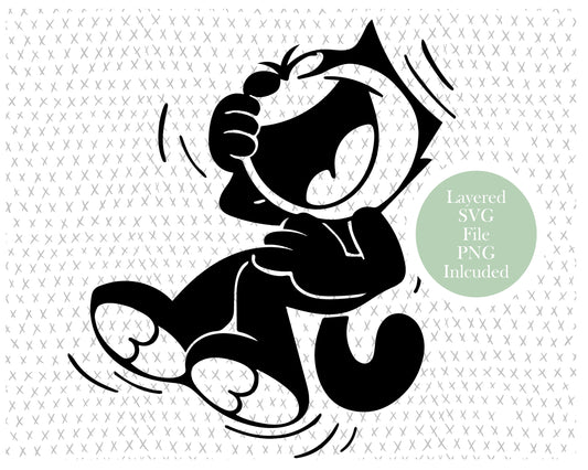 Felix the Cat graphic craft image, vintage cartoon