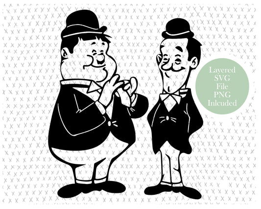 Laurel and Hardy graphic craft image