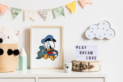 Cute baby Donald Duck graphic craft image