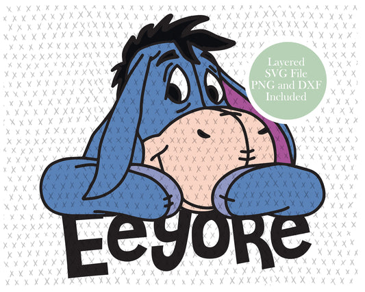 Eeyore graphic craft image, Winnie the Pooh