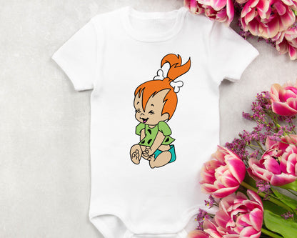 Pebbles from Flintstones graphic craft image, cute baby flintstone