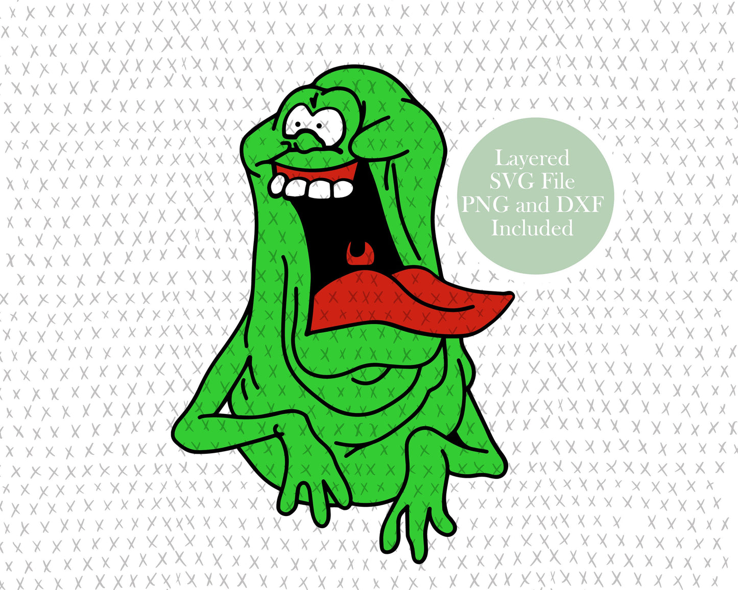 Slimer graphic craft image, ghostbusters -green ghost