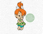 Pebbles from Flintstones graphic craft image