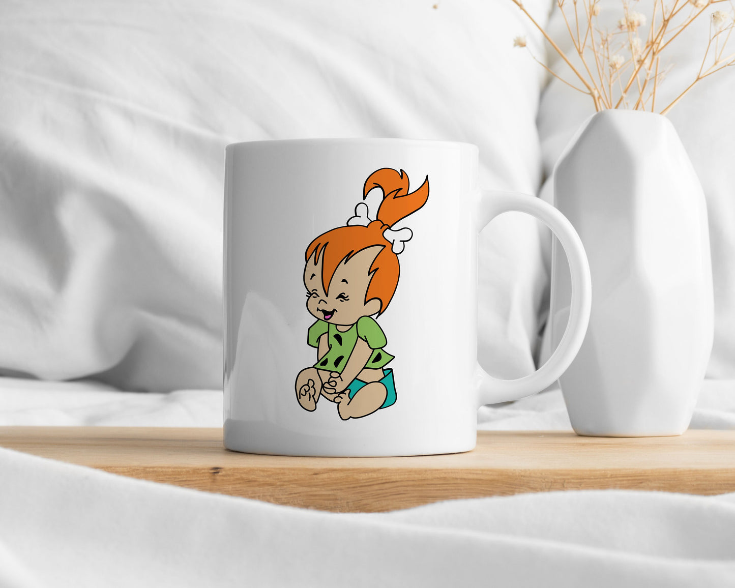 Pebbles from Flintstones graphic craft image, cute baby flintstone