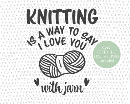 Knitting Quote graphic craft image