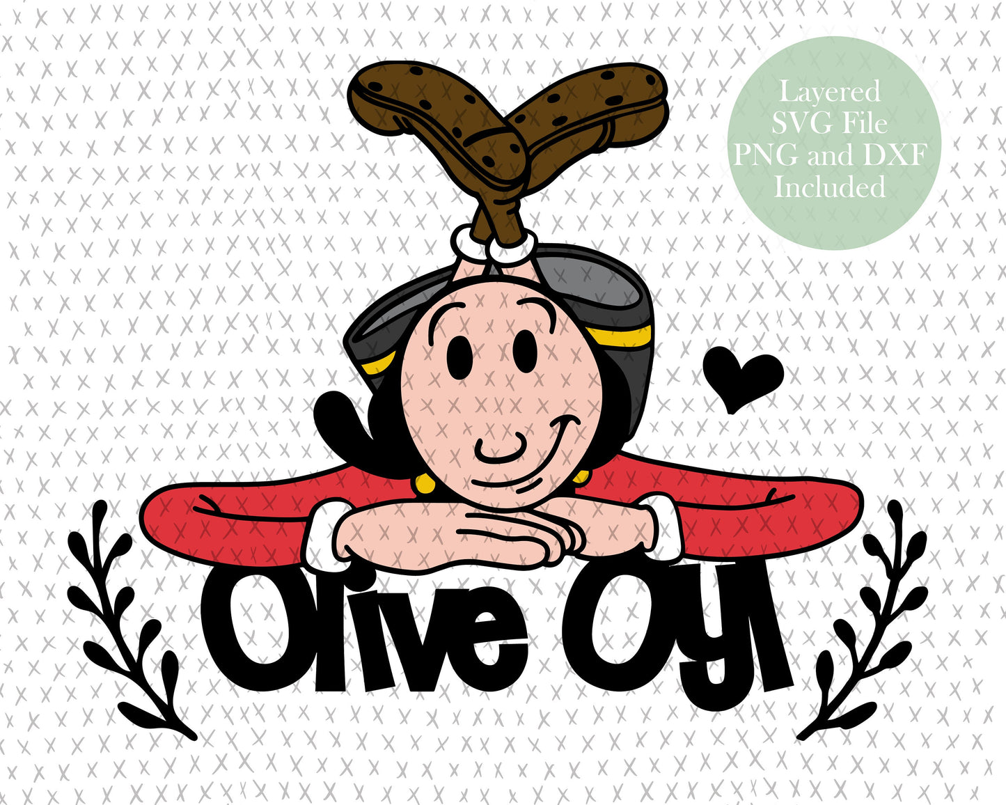 Olive Oyl, Popeye graphic craft image