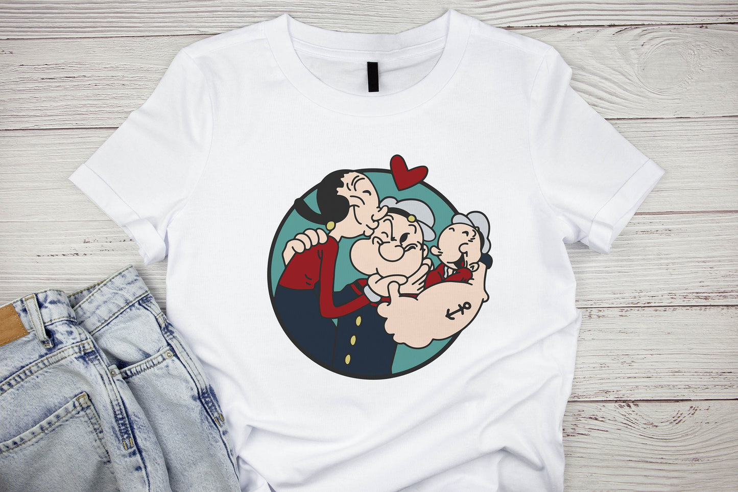 Popeye The Sailorman Family graphic craft image