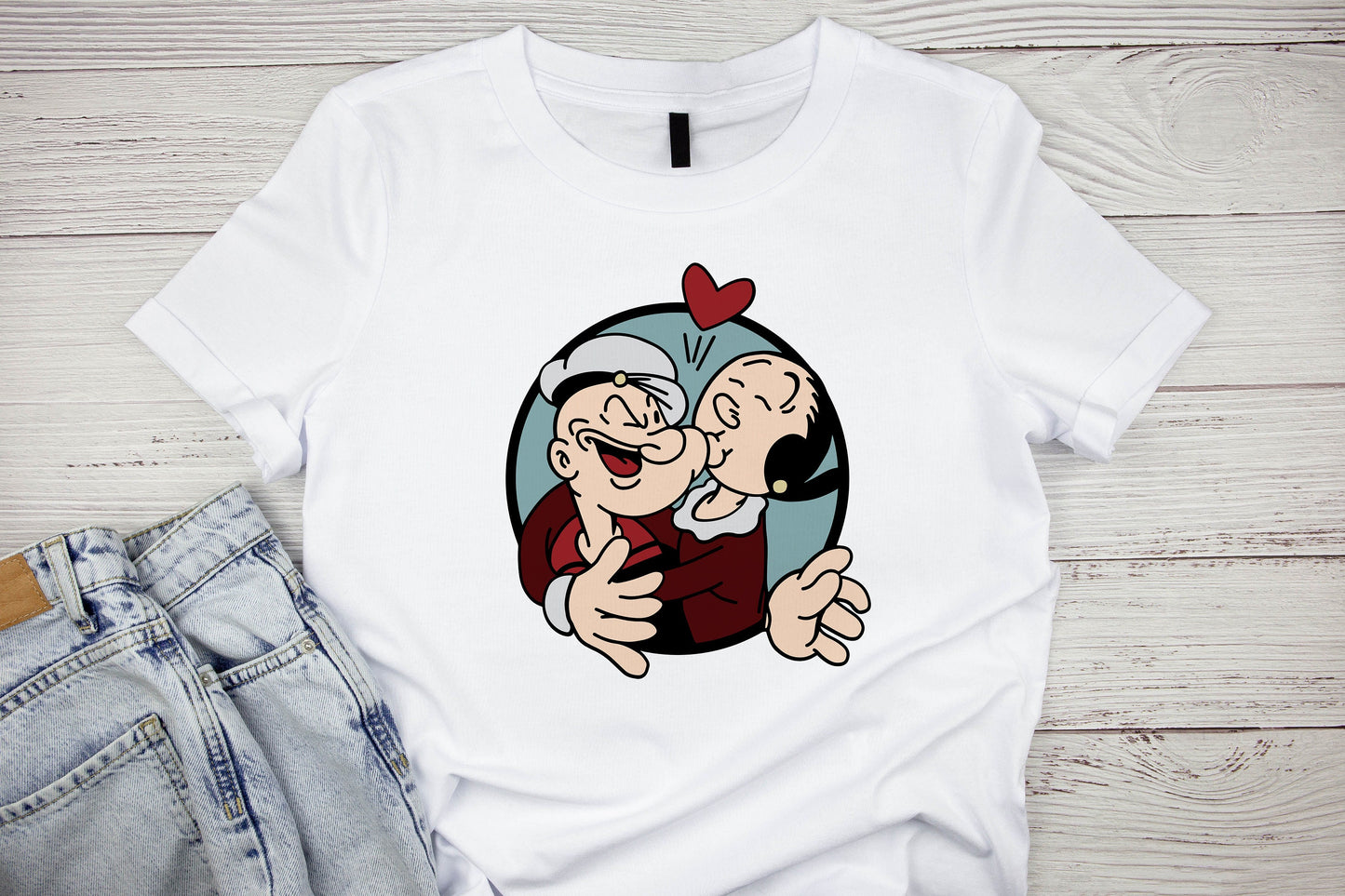 Popeye The Sailorman and Olive Oyl graphic craft image