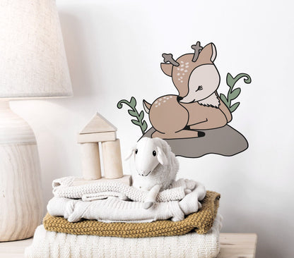 Baby Deer graphic craft image, Woodland Animal