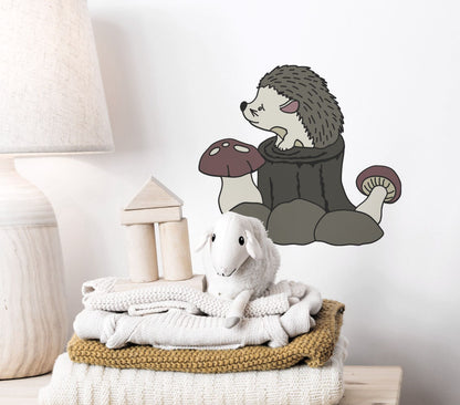 Cute Hedgehog graphic craft image, Woodland Animal