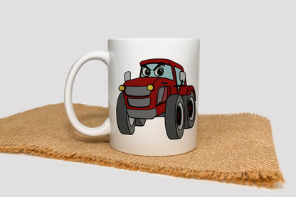 Red Farm Tractor graphic craft image