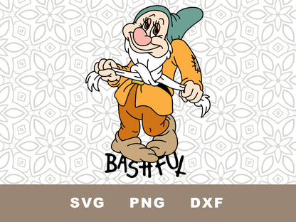 Bashful from Snow White graphic craft image