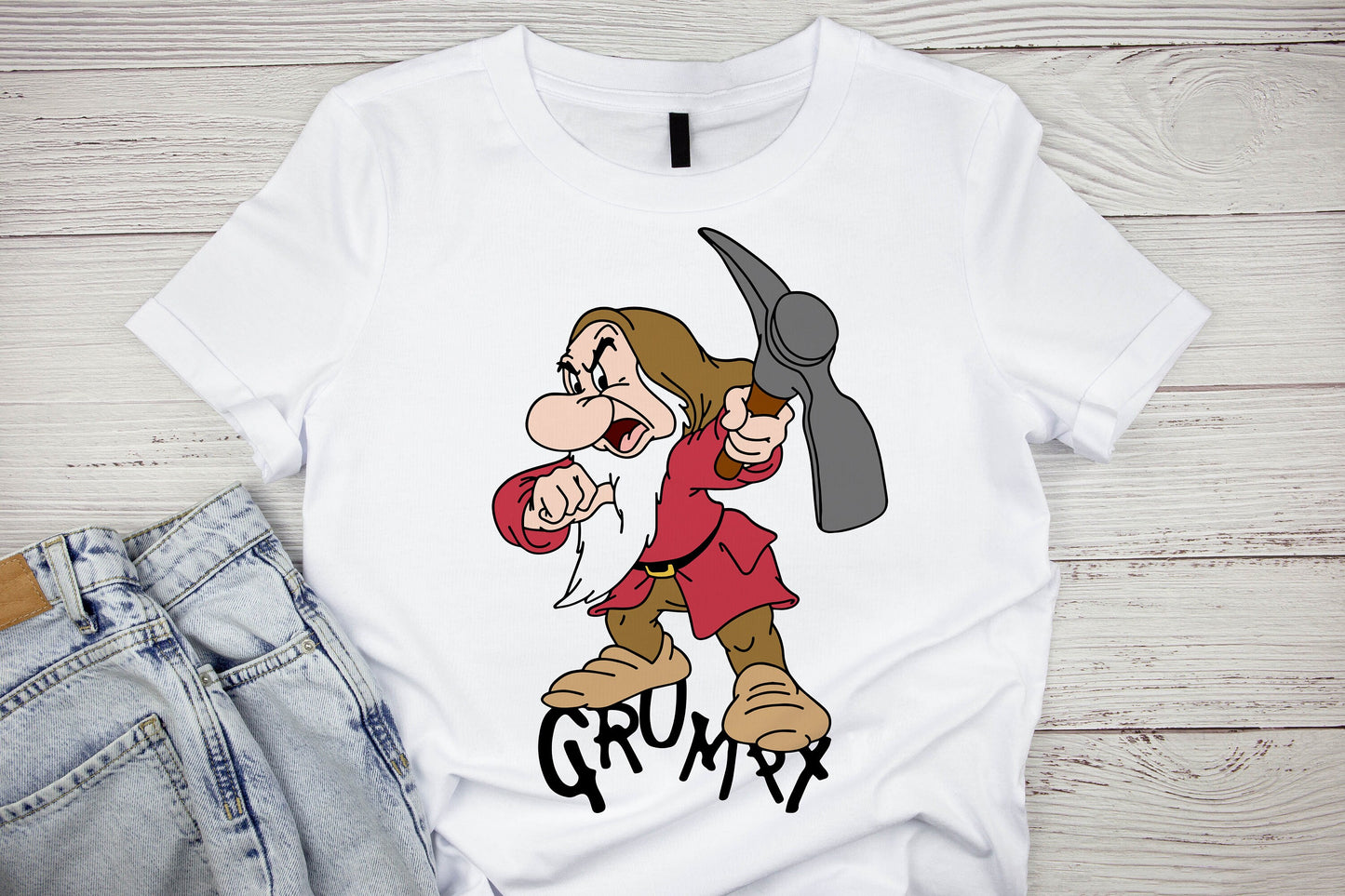 Grumpy from Snow White graphic craft image, Grumpy Dwarf