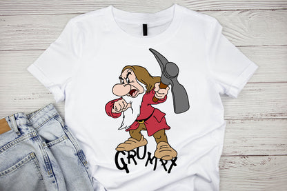 Grumpy from Snow White graphic craft image, Grumpy Dwarf