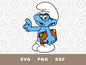 Smurf graphic craft image | Smurf clipart | Brainy