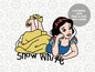 Snow White graphic craft image, Fairy Tale Princess