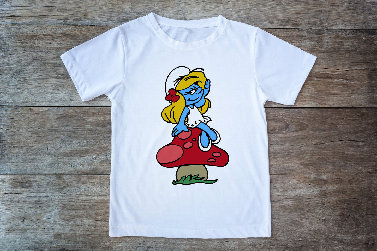 Smurfette Smurf graphic craft image, Girl Smurf