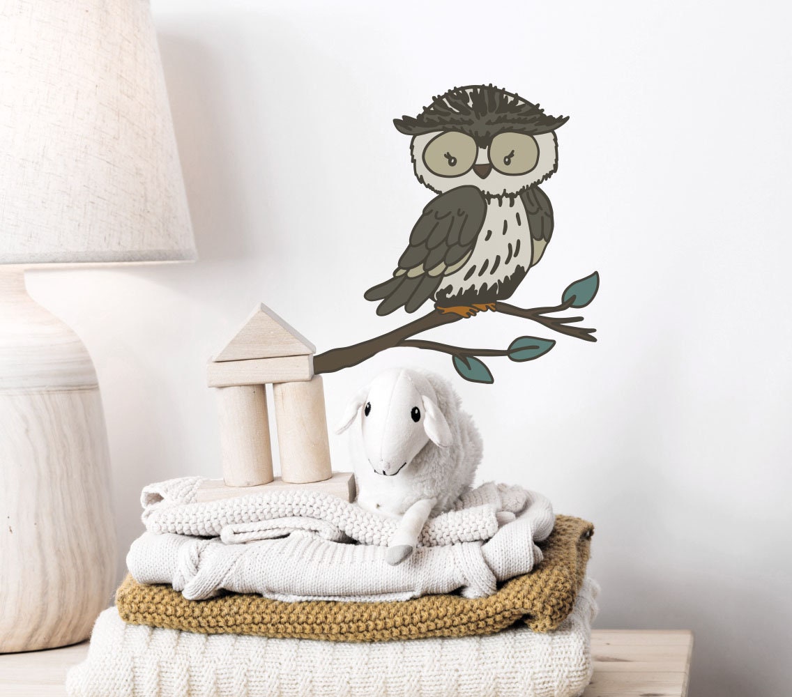 Cute Owl graphic craft image, Woodland Animal