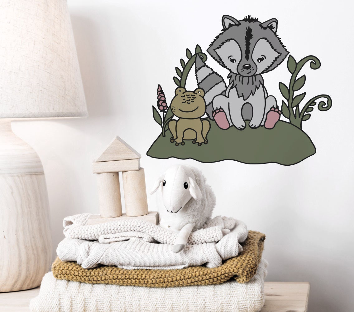 Baby Raccoon graphic craft image, Woodland Animal