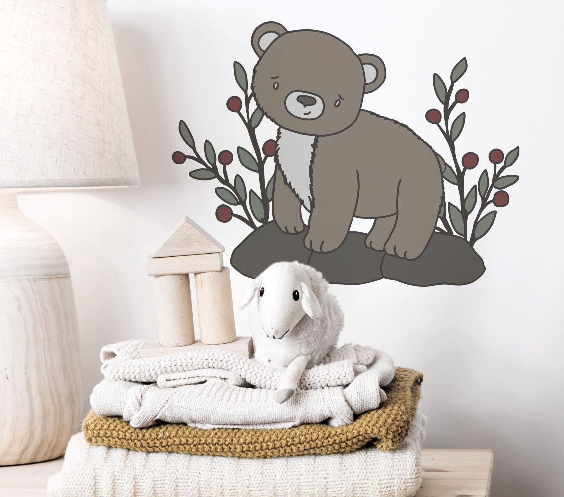 Baby bear cub SVG Cut File, Woodland Animal