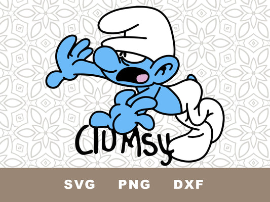 Clumsy Smurf graphic craft image