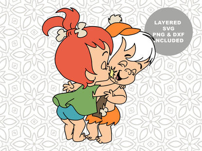 Bamm Bamm and Pebbles graphic craft image