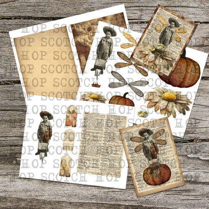 Digital Fairy Paper Doll DIY - Farm Boy / graphic craft image