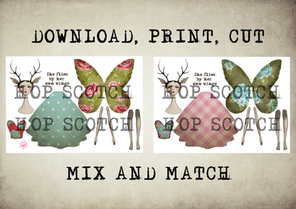 Fairy Paper Doll / graphic craft image